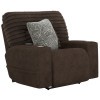 Zen Chocolate Power Lay Flat Recliner w/ CR3 Heat and Massage