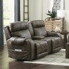 Serenity Power Lay Flat Reclining Console Loveseat w/ Heat and CR3 Therapeutic Massage