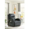 Reliever Power Lay Flat Recliner w/ CR3 Heat and Massage (Gunmetal)
