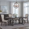 Provence Park Trestle Dining Room Set w/ Upholstered Chairs