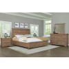 Vista Sleigh Storage Bedroom Set (Natural Oak)