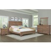 Vista Sleigh Bedroom Set (Natural Oak)