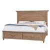 Vista Mansion Storage Bed (Natural Oak)