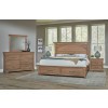 Vista Mansion Storage Bedroom Set (Natural Oak)