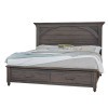 Vista Mansion Storage Bed (Grey Oak)
