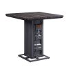 Cargo Counter Height Dining Table (Gunmetal)