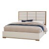 Crafted Oak Erin's White Upholstered Bed (Natural)