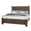 Crafted Oak Ben's Poster Bed (Aged Grey)