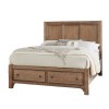 Cool Farmhouse Panel Storage Bed (Natural)