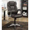 Brown Leatherette Office Chair