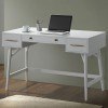 Writing Desk w/ Bronze Hardware (White)