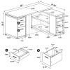 Yvette Mango L-Shaped Office Desk