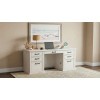 Altidore Distressed White Home Office Desk