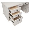 Altidore Distressed White Home Office Desk