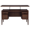 Graham Walnut Brown Lift Top Computer Desk