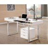 Glossy White Writing Desk