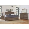 Cool Farmhouse Sleigh Bedroom Set (Grey)
