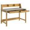 Besler Cement and Natural SmartTop Writing Desk