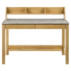 Besler Cement and Natural SmartTop Writing Desk