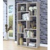 Grey Driftwood 8-Shelf Bookcase