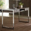 Weathered Grey and Chrome Desk