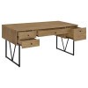 Analiese Mango 4-Drawer Writing Desk