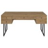 Analiese Mango 4-Drawer Writing Desk