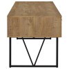 Analiese Mango 4-Drawer Writing Desk