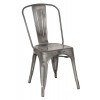 Alfresco Galvanized Steel Side Chair (Gun Metal) (Set of 4)