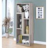 Grey Driftwood 2-Piece L-Shape Bookcase