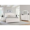 Cool Farmhouse Sleigh Bedroom Set (White)