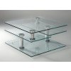 8052 Clear Glass Cocktail Table