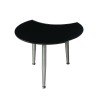 8072 Shaped-Top Glass Cocktail Table (Gloss Black)