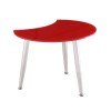 8072 Shaped-Top Glass Cocktail Table (Gloss Red)