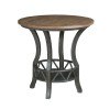 Trails Pisgah Round Lamp Table (Charred)