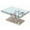 Cocktail Table w/ Two Motion Glass Tops