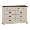 Lancaster County Dresser (Amish Walnut and Dove Grey)