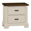 Lancaster County Nightstand (Amish Walnut and Dove Grey)