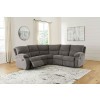 Museum Pewter Reclining Sectional