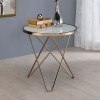 Valora End Table (Frosted Glass)