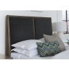 Woodbridge Dark Cashmere Black Upholstered Bed w/ Storage