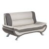 Veloce Loveseat (Beige and Gray)