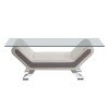 Veloce Cocktail Table (Beige and Gray)