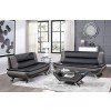 Veloce Living Room Set (Black and Gray)