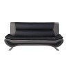 Veloce Sofa (Black and Gray)