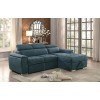 Ferriday Sectional w/ Pull-Out Bed (Blue)