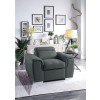 Ferriday Chair w/ Pull-Out Ottoman (Gray)
