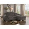 Ferriday Sectional w/ Pull-Out Bed (Taupe)