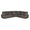 Maroni 6-Piece Power Reclining Sectional (Dark Brown)
