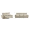 Maroni Power Reclining Living Room Set w/ Power Headrests (Taupe)